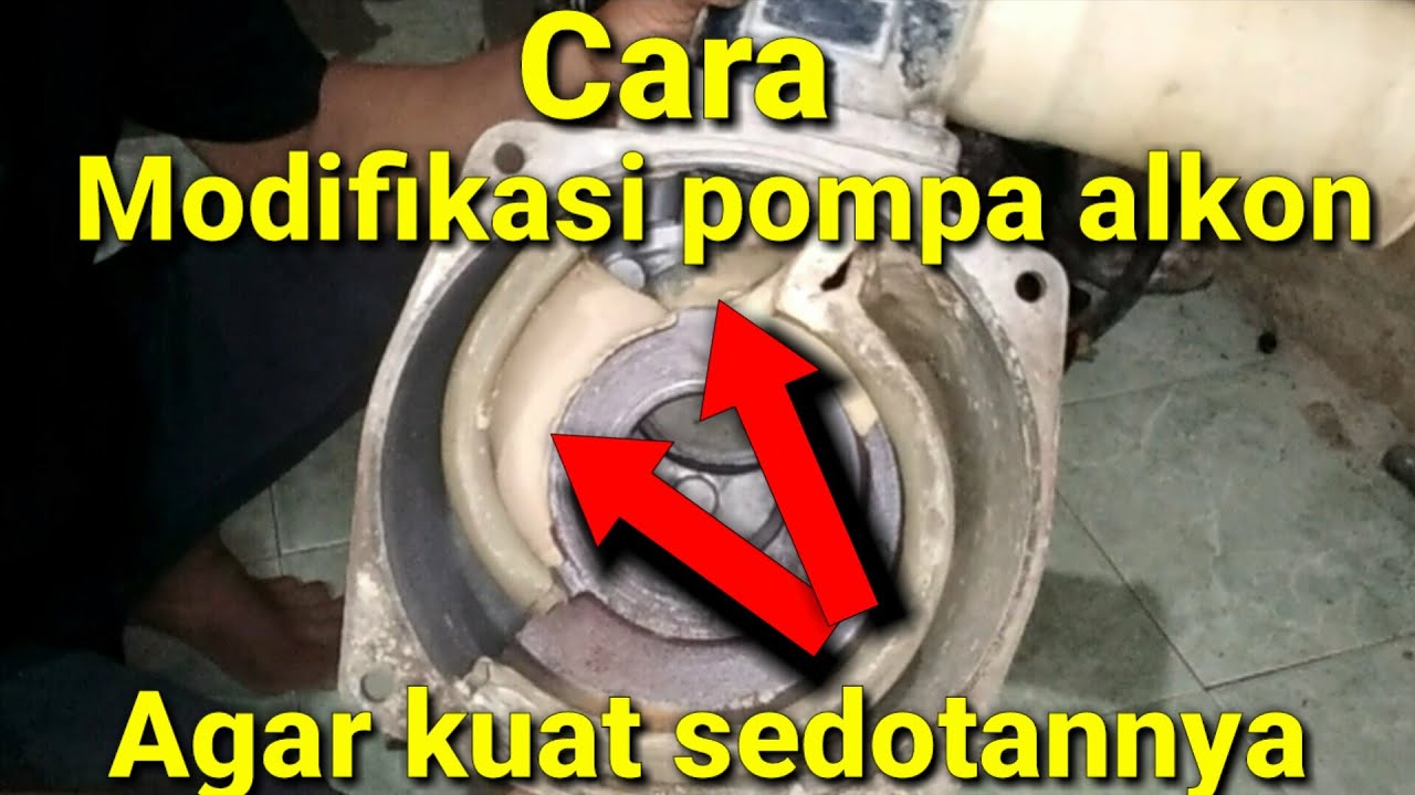 Pompa alkon yg DIMODIFIKASI selang dan sanpolak, agar kuat semburannya