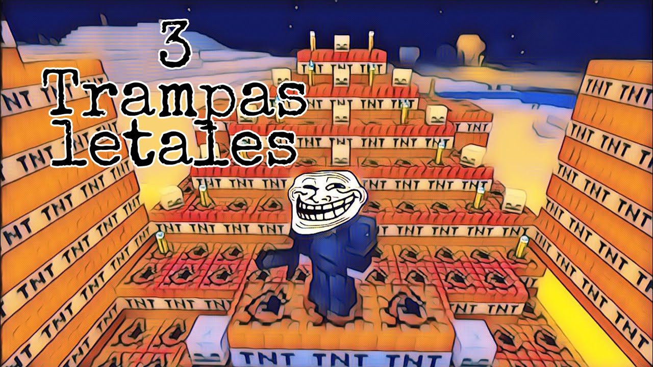 3 TRAMPAS LETALES PARA MINECRAFT (BEDROCK) LaPera ~Mecánica