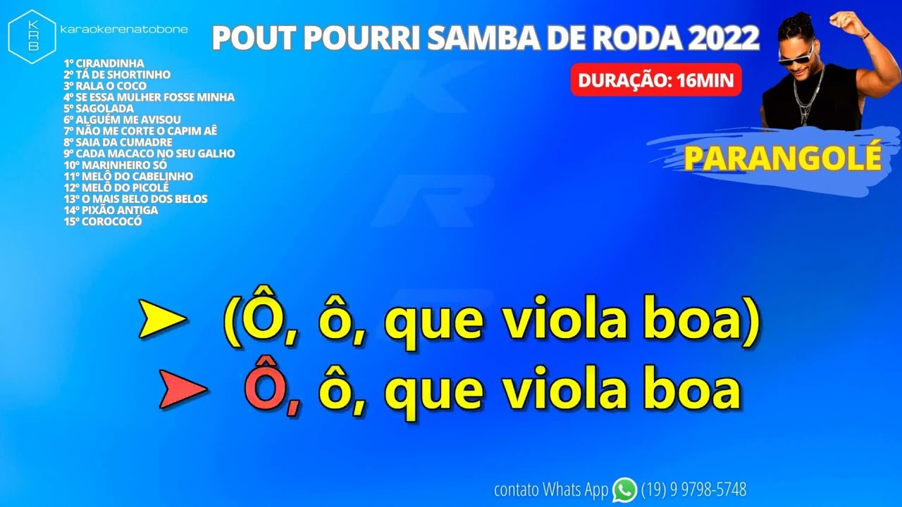 Playback POUT POURRI SAMBA DE RODA