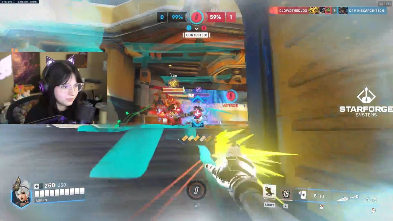 Aspen KIRIKO GOD Season 10 Overwatch 2 TOP 500 Gameplay