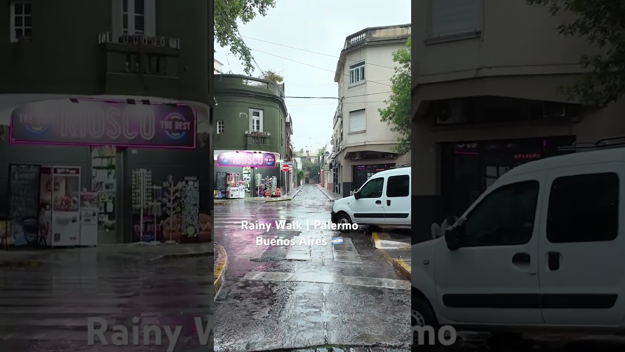 Rainy Morning Walk in Palermo of Buenos Aires 🇦🇷 #travel #walking #buenosaires #argentina #asmr