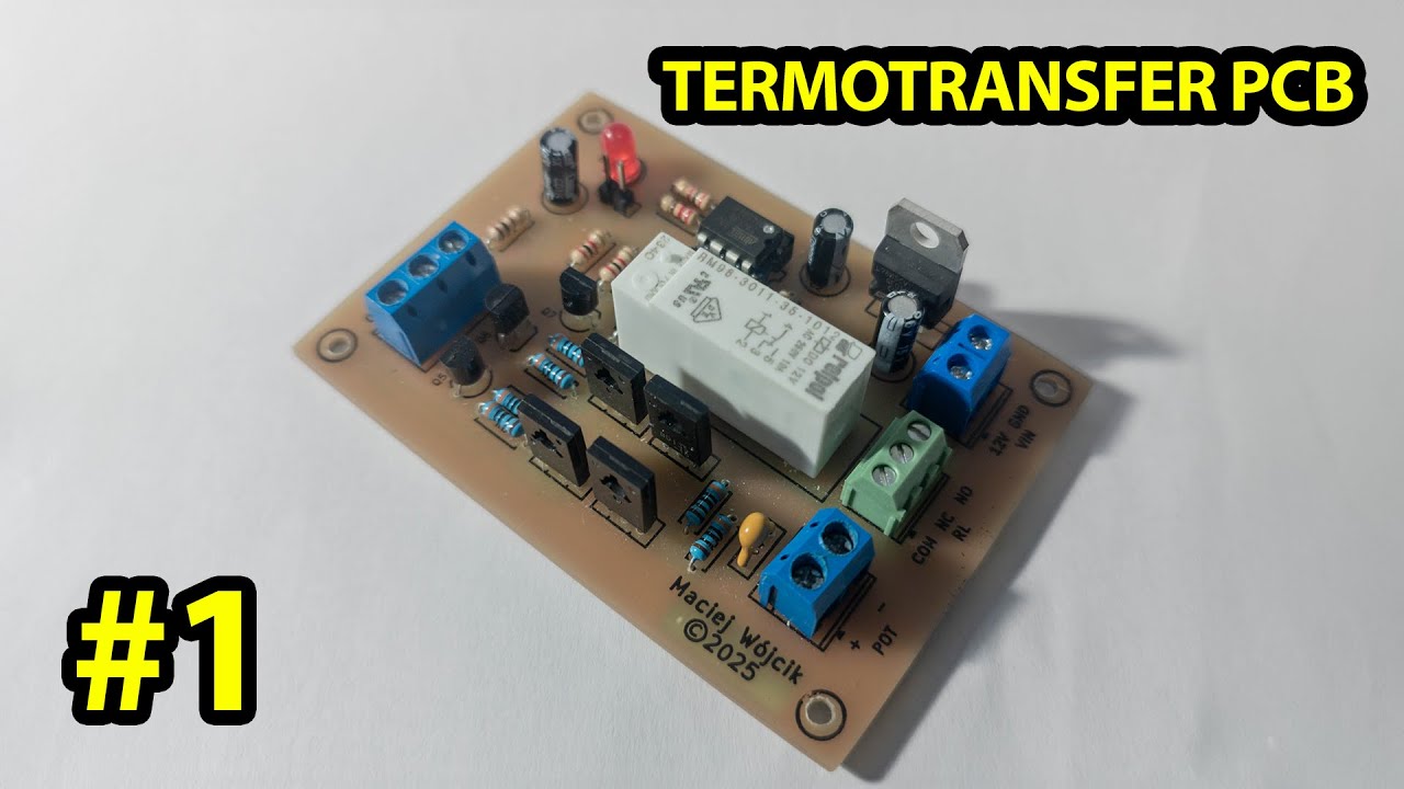 TERMOTRANSFER PŁYTKI PCB - PROJEKTY #1