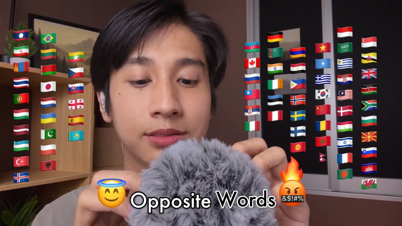 ASMR Opposite Words in 70 Languages!!