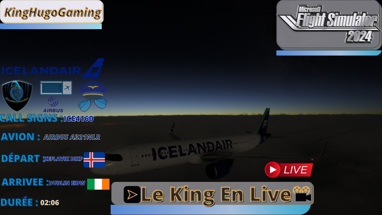 [FR] Microsoft Flight Simulator 2024 : Keflavík BIKF vers Dublin EIDW En A321N #mfs2024