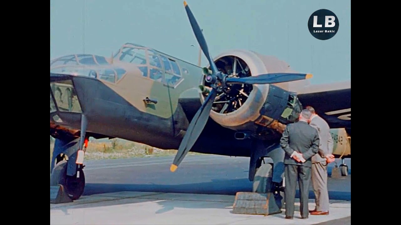Pre-War production at Bristol Aeroplane Filton, United Kingdom 1938 [HD Color Footage]