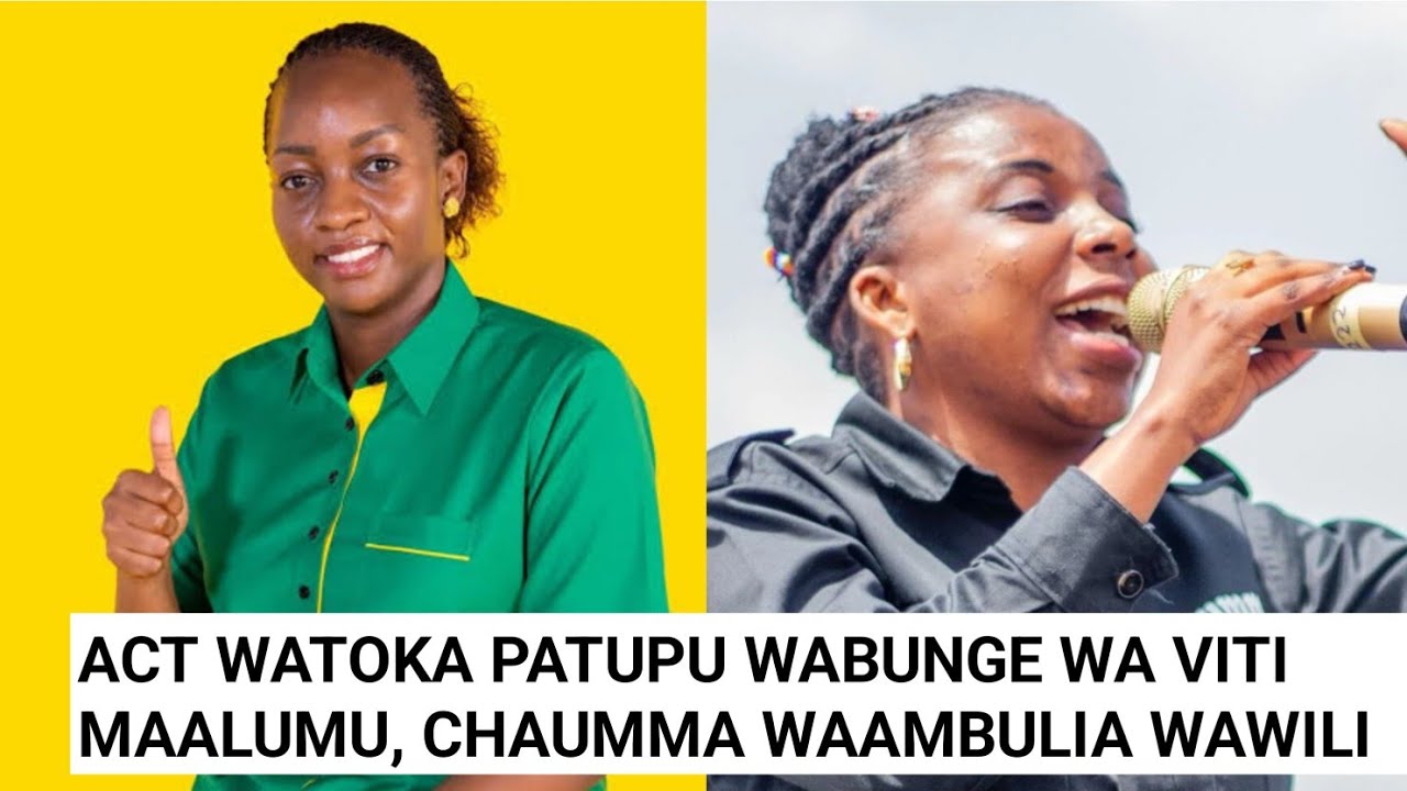 SIKIA FULL LIST YA WABUNGE VITI MAALUMU, ACT WAPIGWA CHINI, CHAUMMA WAAMBULIA WAWILI TU.
