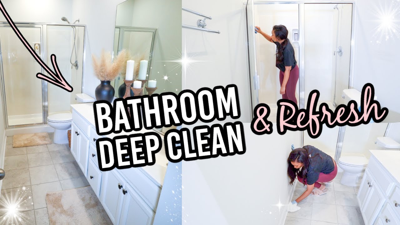 BATHROOM DEEP CLEANING MOTIVATION | BATHROOM DECOR REFRESH // LoveLexyNicole