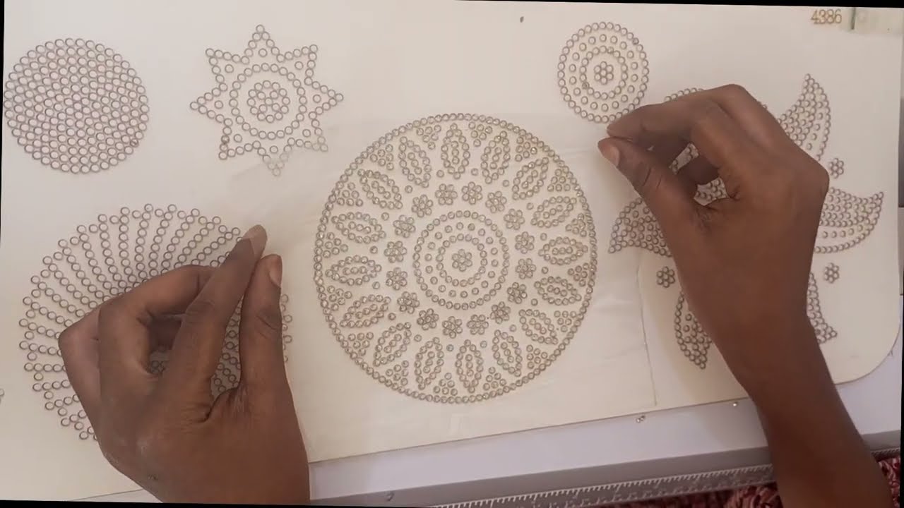 how to use stone board make a rhinestones transfer on dress (beginners friendly)