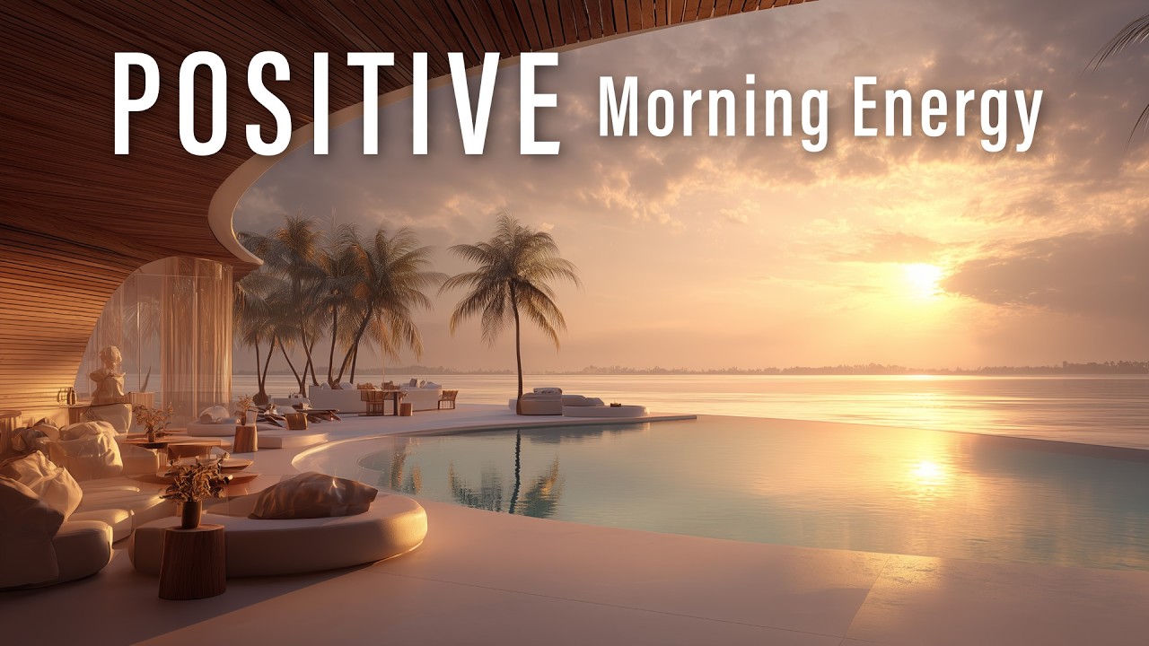 Positive Morning Energy 🌅 Golden Sunrise & Uplifting Tropical Vibes for a Happy Day ☀️