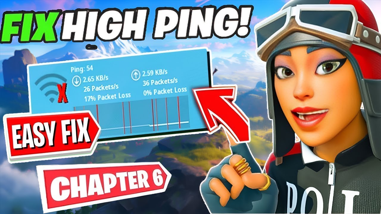 How to FIX the ping glitch in Fortnite Chapter 6 !!