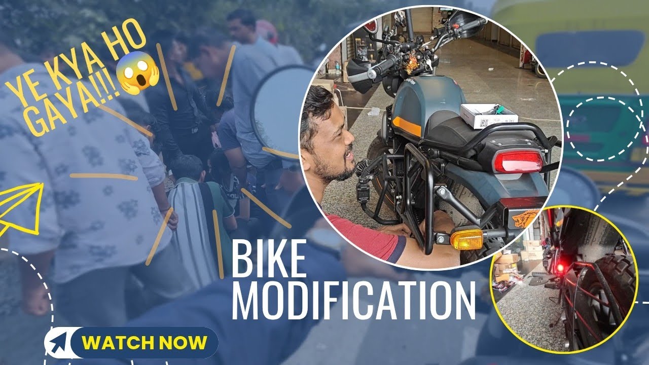 😱 Aaj Bach Gaya..| Bike Modification done🥰