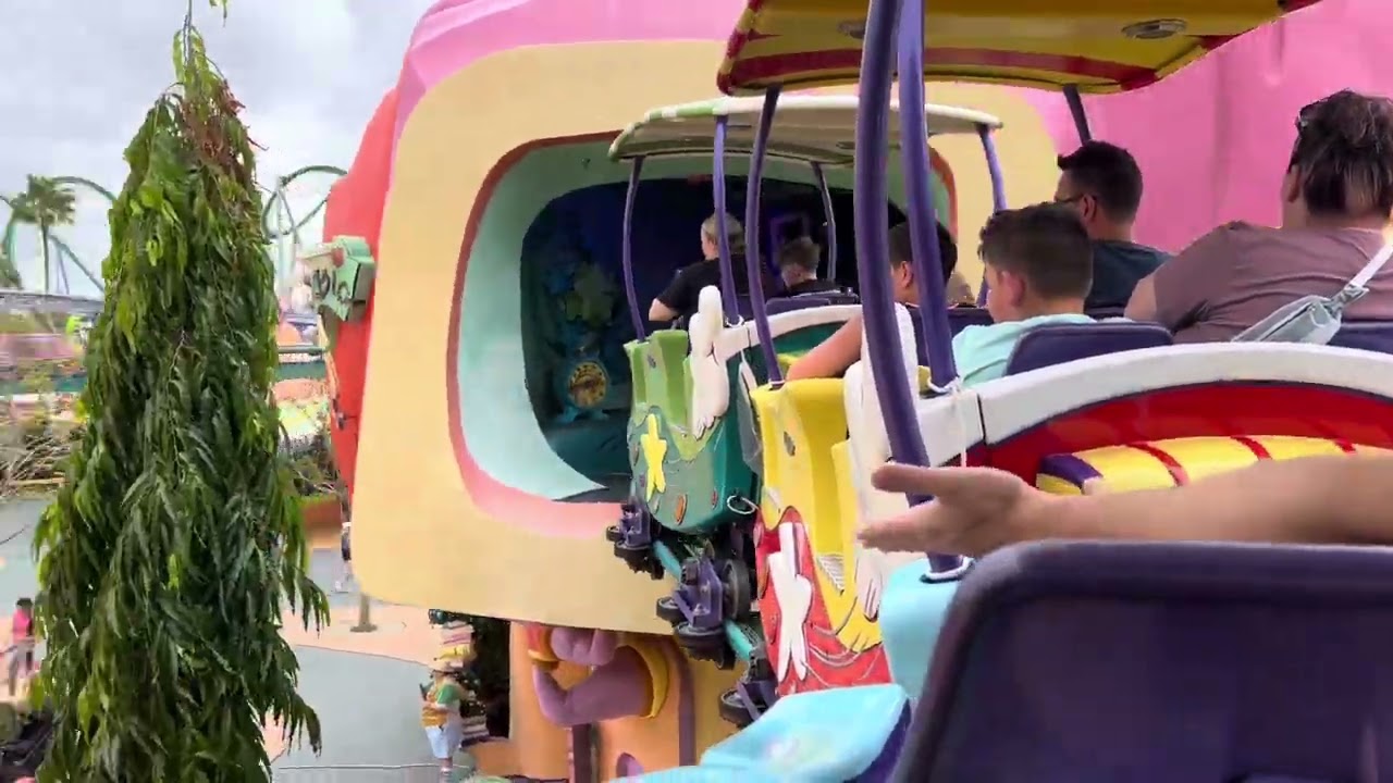 High in the Sky Seuss Trolley Train Ride! - POV