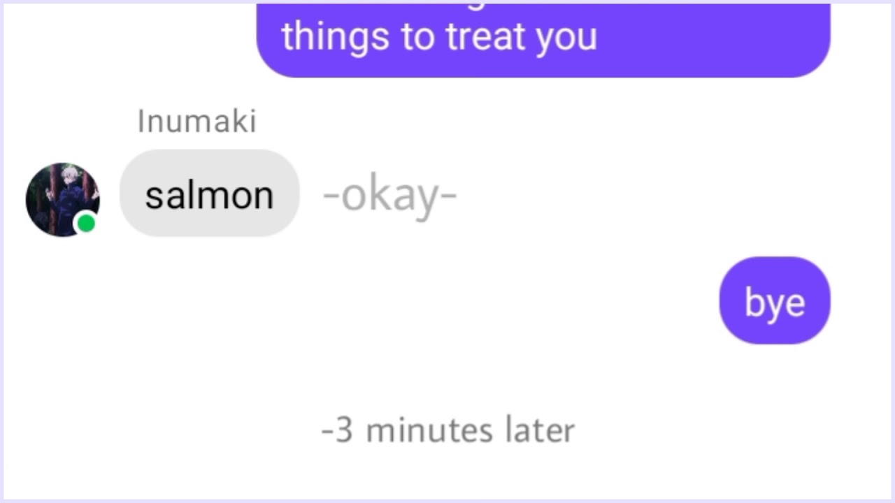 JJSK text || Inumaki toge x y/n ||