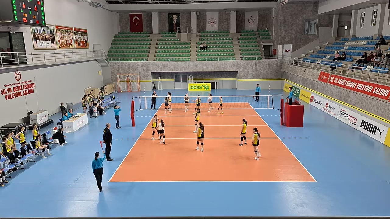 E.M. GÜNEŞ İSTANBUL  -  DEV ATAŞEHİR YILDIZ KIZ VOLEYBOL MAÇI (1. SET)