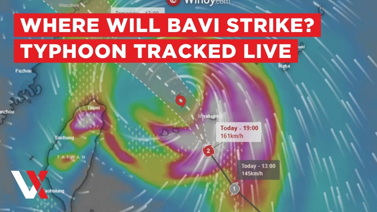 LIVE | Tracking Typhoon Bavi As It Approaches Japan & Taiwan | VERTEX