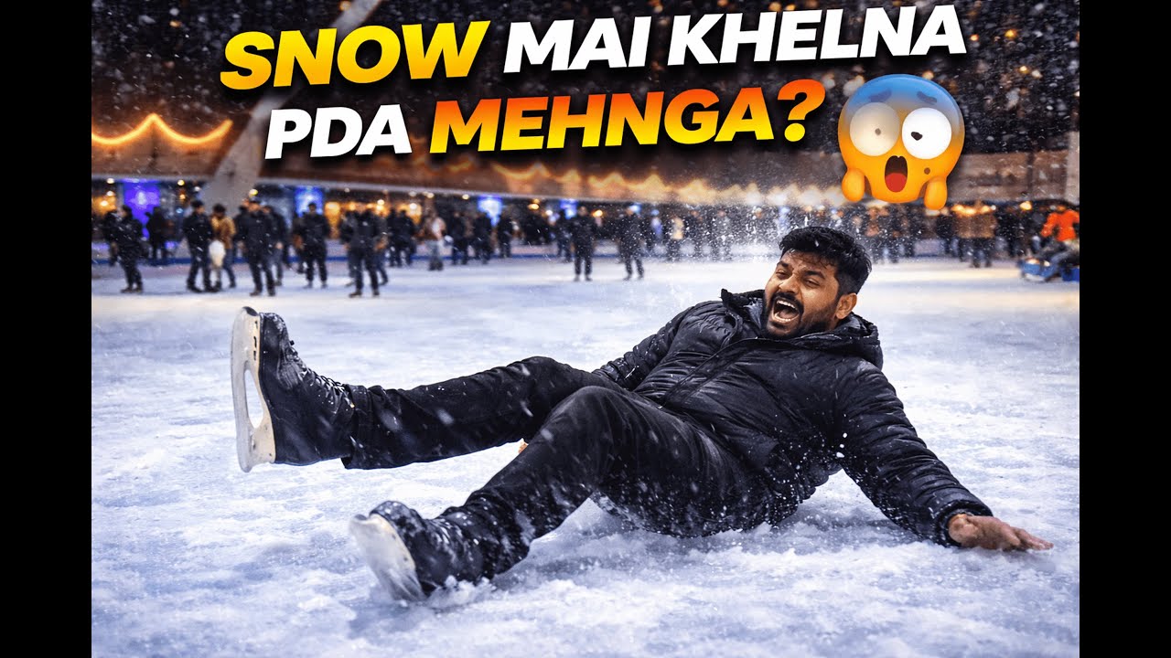 Snow Mein Khelna Mehnga Pad Gaya? 😱 | Toronto Ice Skating Reality 🇨🇦