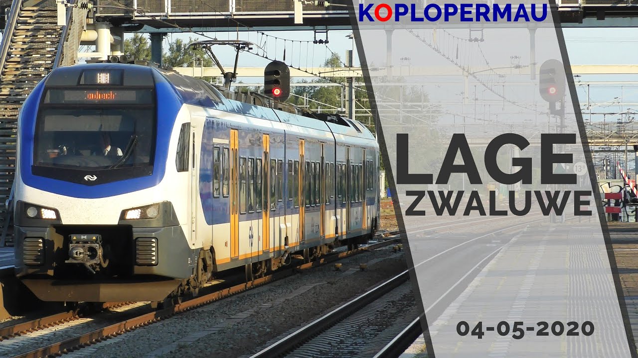 Treinen op station Lage Zwaluwe - 4 mei 2020
