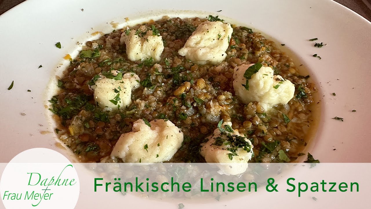 Fränkisches Weihnachtsessen: Linsen und Spatzen #linsensuppe #linsenundspatzen #fränkisch