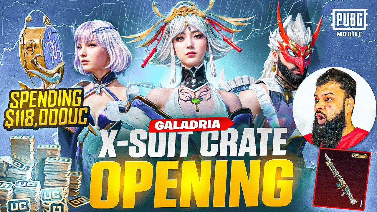 🔥 $118,000 UC Spend! New Galadria X Suit & Sky Huntress MG3 Level 7 Maxout | PUBG MOBILE