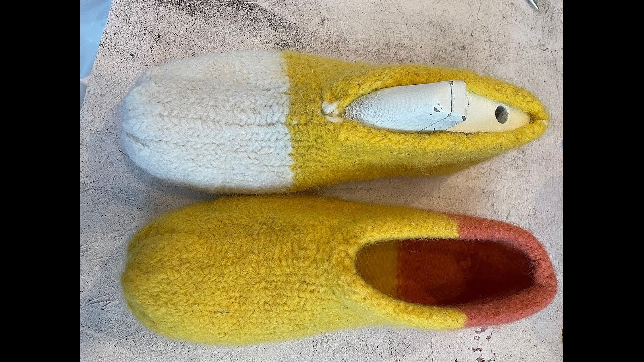 Puschen stricken und filzen