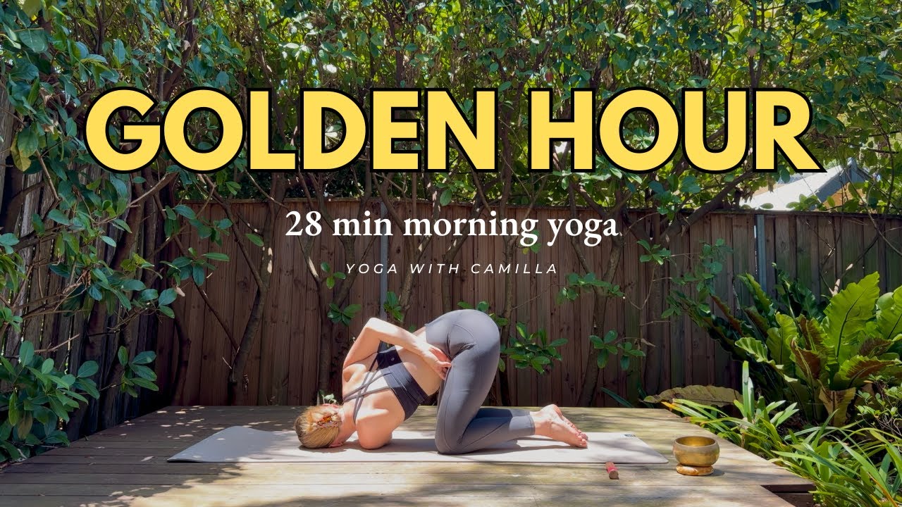 Golden Hour #26 - morning yoga for balance (28 min) 🌄