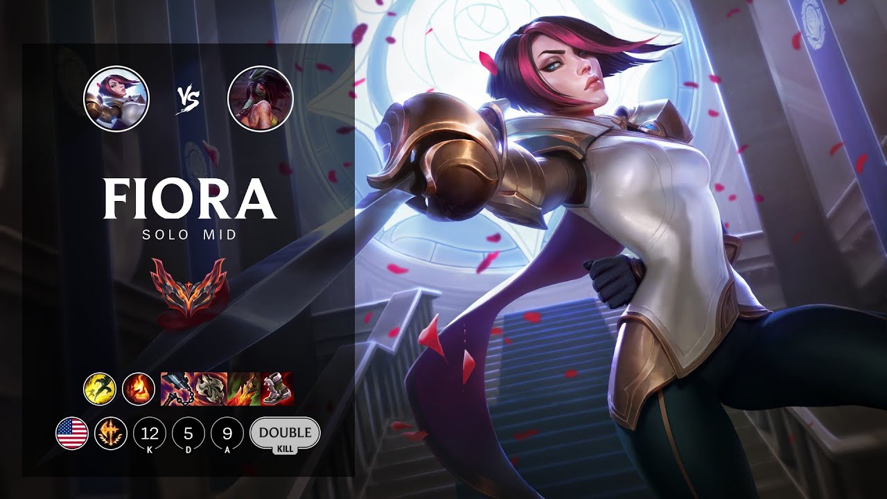 Fiora Mid vs Akali - NA Grandmaster Patch 12.12