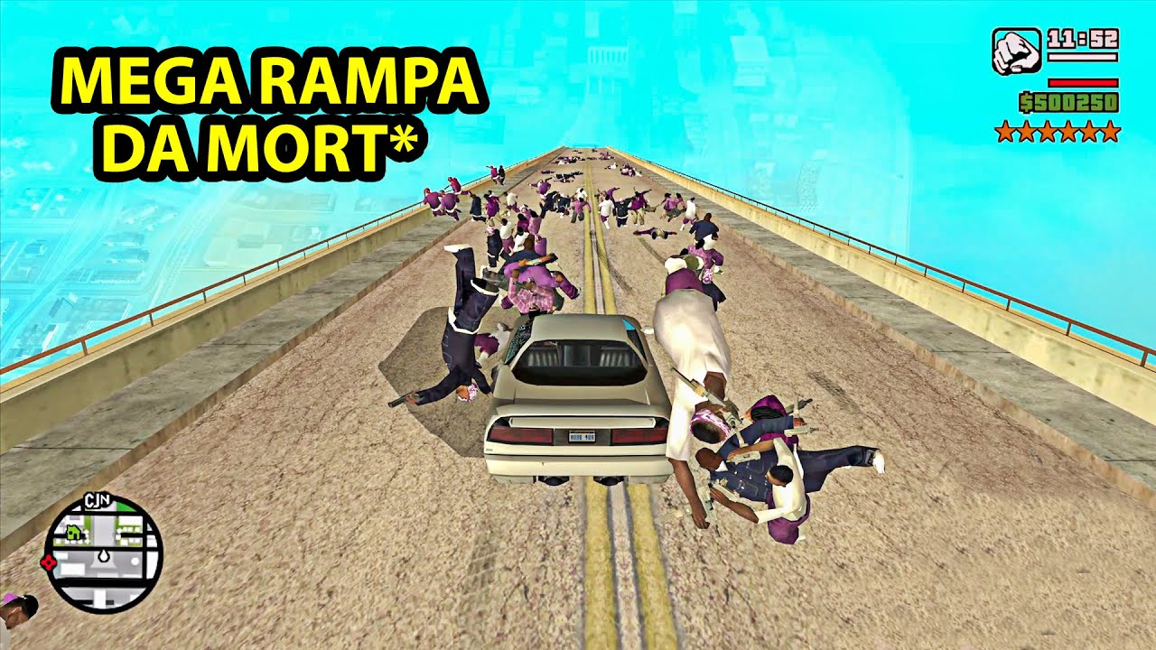 ISSO acontece na MEGA RAMPA SINISTRA do GTA San Andreas