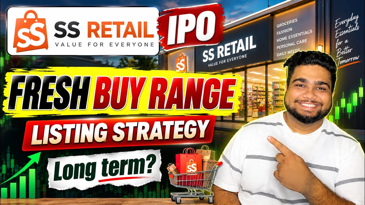 LISTING DAY STRATEGY?🤔| GMP🔥| FRESH BUY RANGE?📈| ss retail ipo