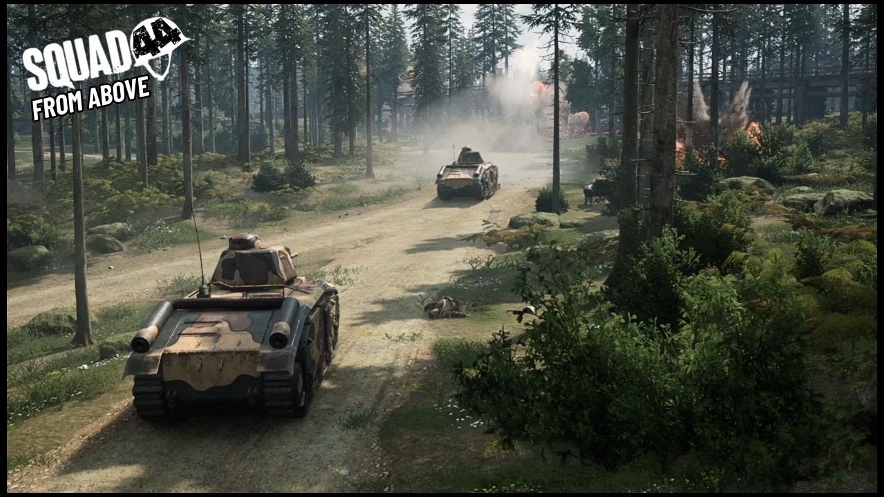 Armoured French column ASSAULT at the Maginot Line - 1940 | Squad 44 From Above