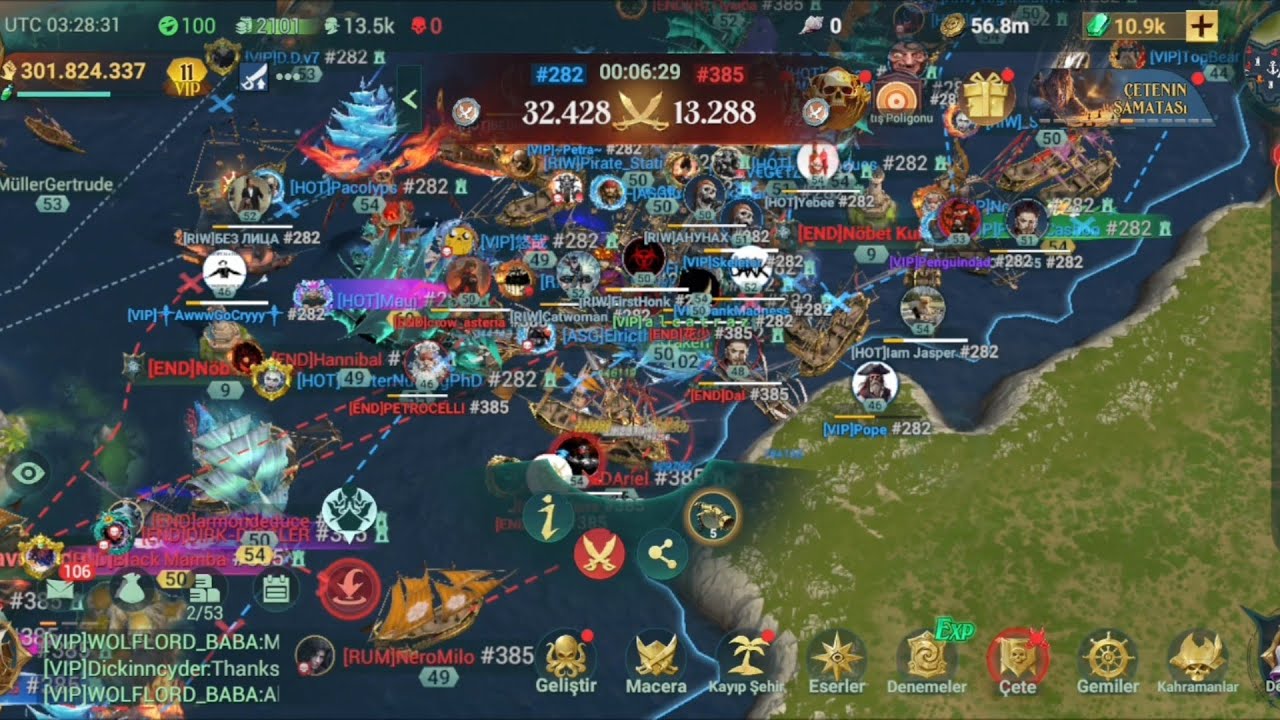 282 v 385 Black Sails
