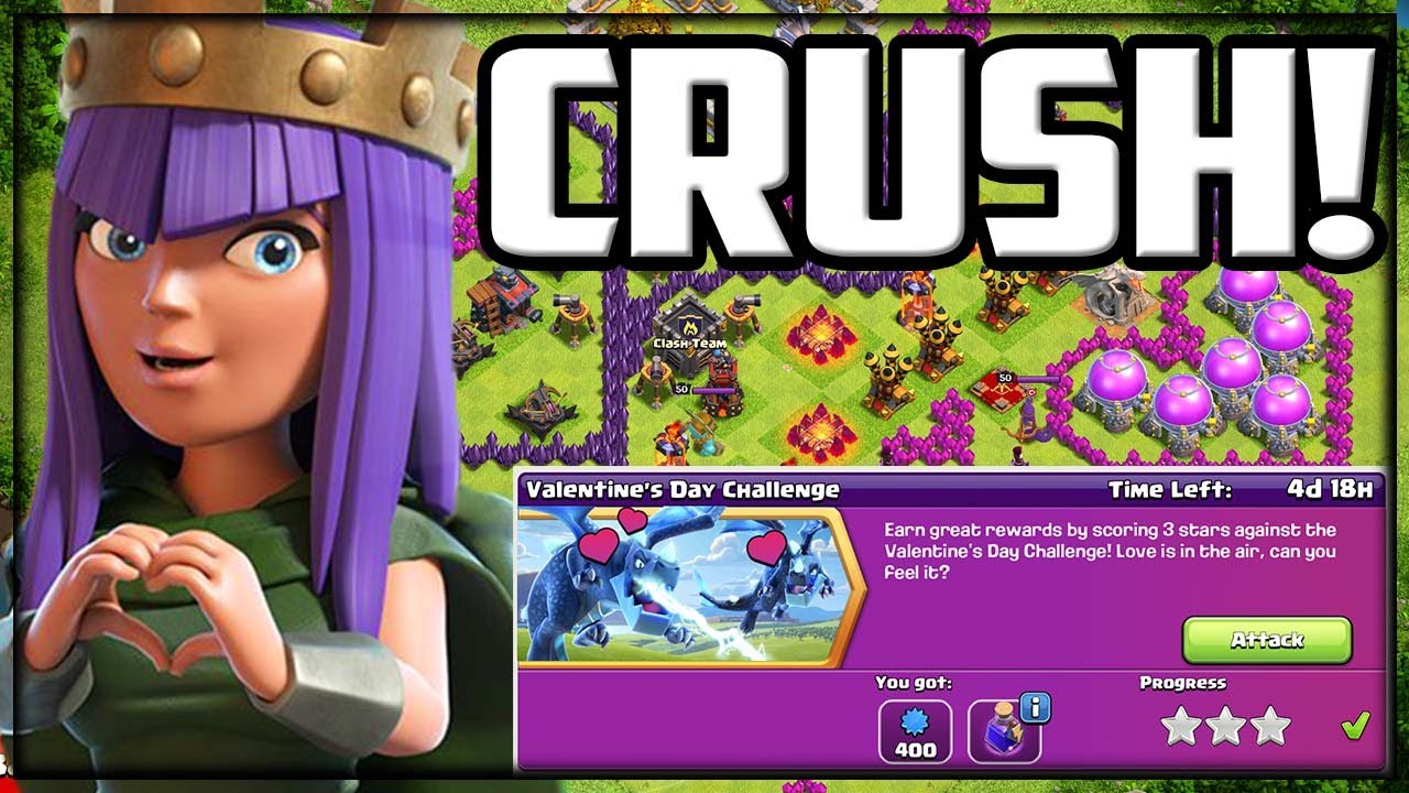 CRUSH The Valentine's Day Challenge in Clash of Clans!