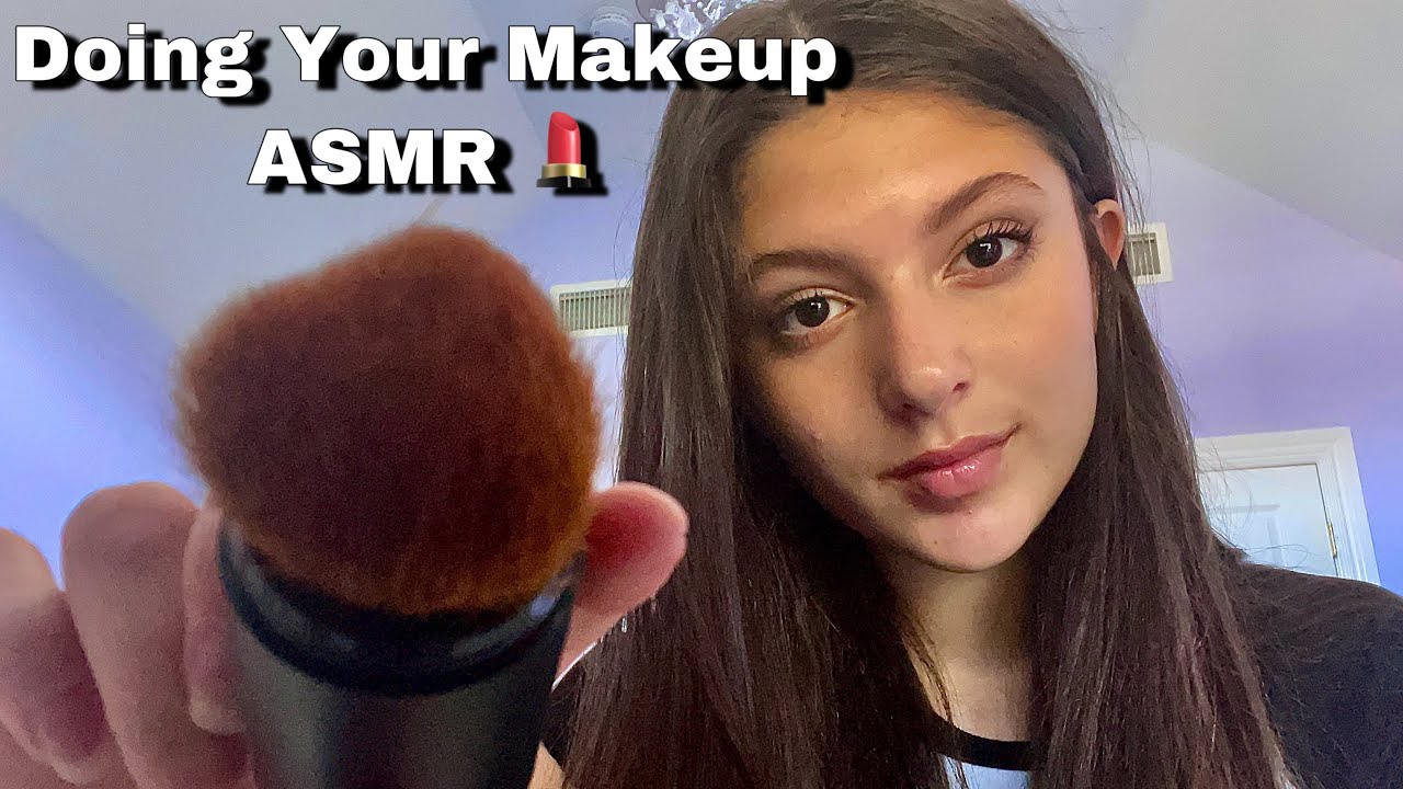 ASMR doing YOUR makeup 💄 + mouth sounds