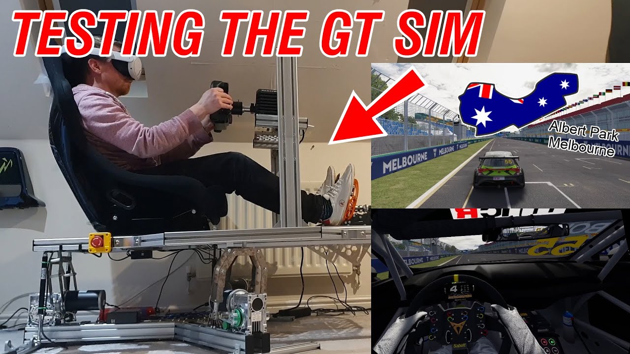 Testing the GT Version of the 3DOF Motion Simulator at Albert Park