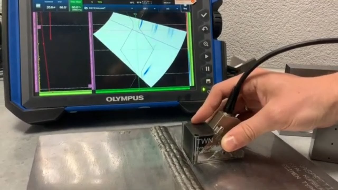 ФР преобразователь TWN-5L64-A32 с дефектоскопом Omniscan X3