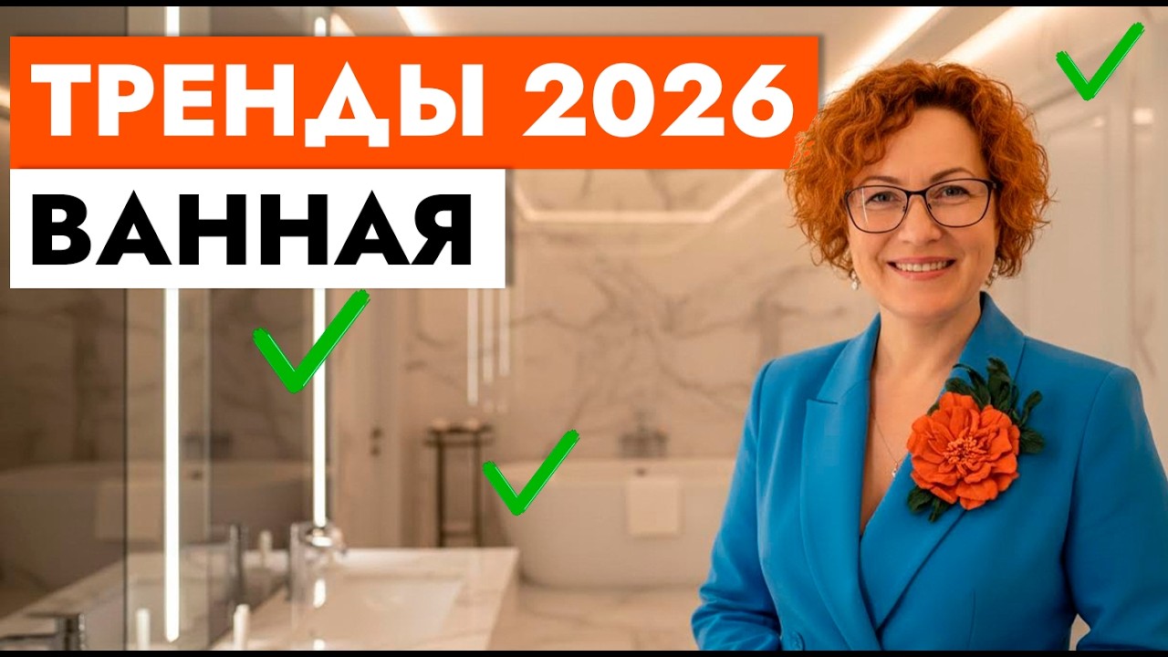 8 идей для ванной, которые будут в моде в 2026