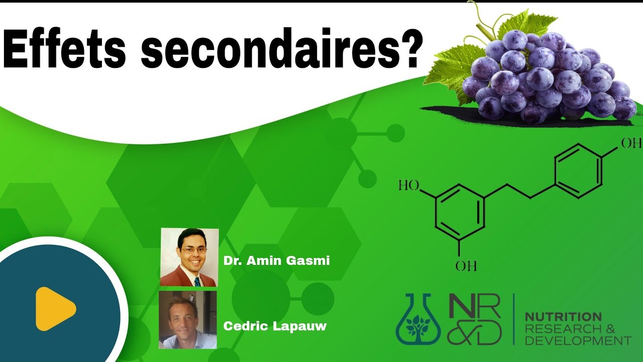 Toxicité et interactions du resveratrol.
