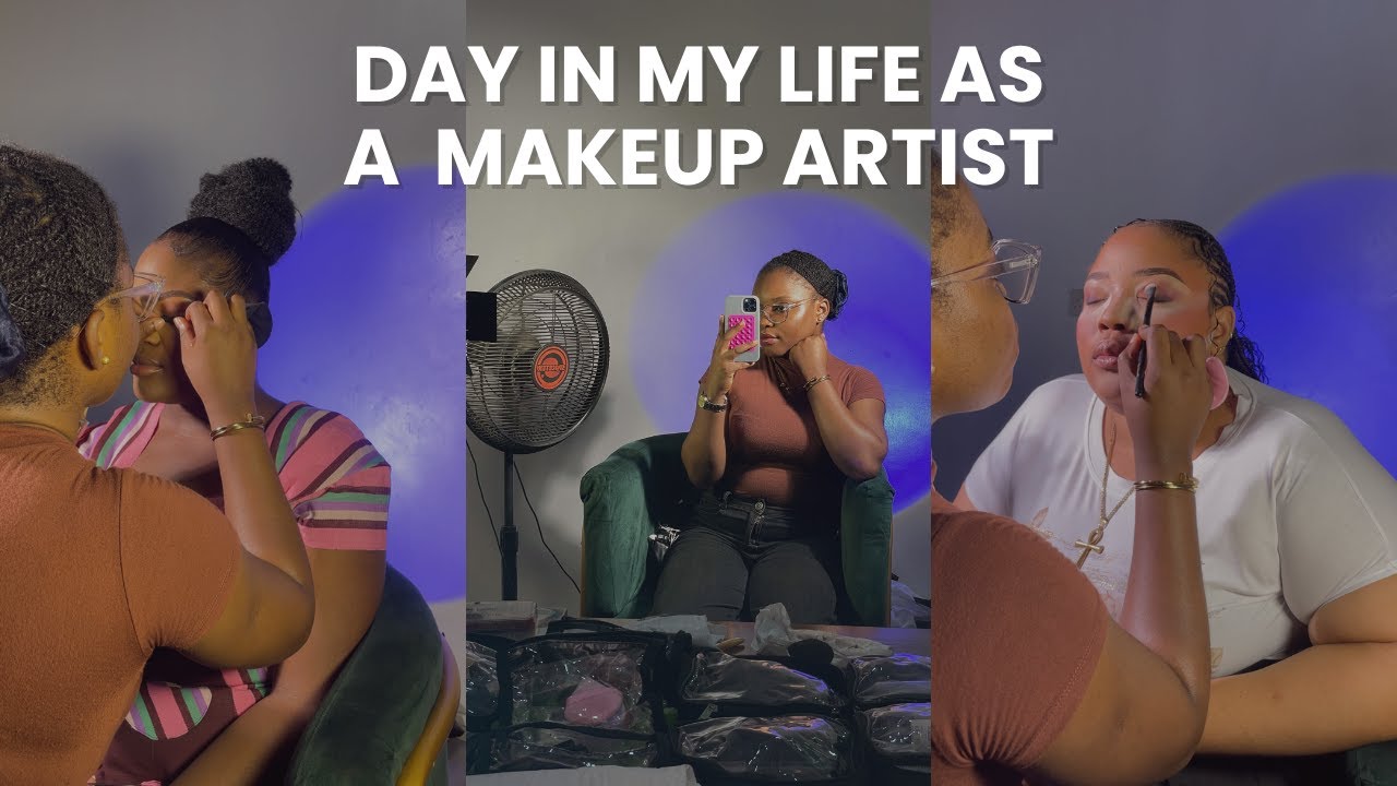 DAY IN MY LIFE AS A MAKEUP ARTIST LIVING IN LAGOS NIGERIA | MANDIE A