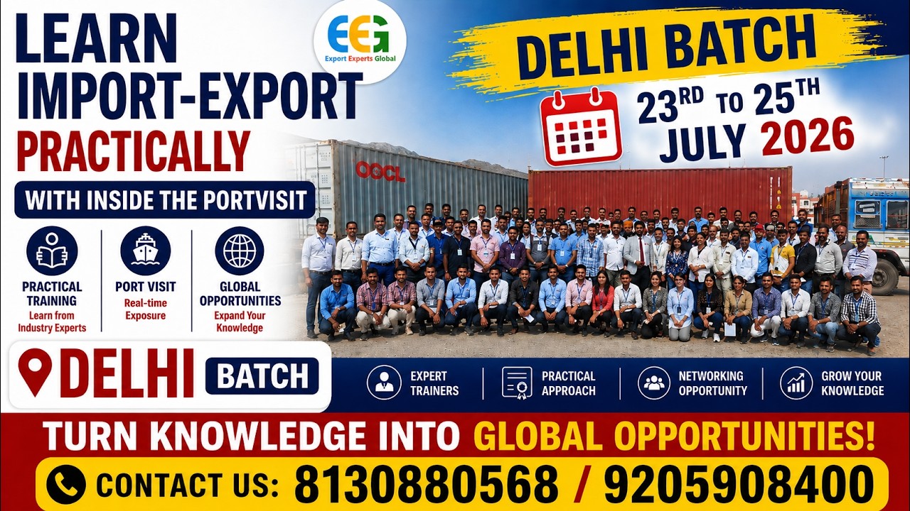 Import Export Training in Delhi | Import Export Course in Delhi | Start your own Export Import