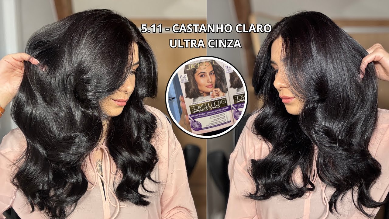 MUDEI COM CASTANHO CLARO ULTRA ACINZENTADO L'OREAL EXCELLENCE COOL CREME 4.11 | Por @jessicatthings_
