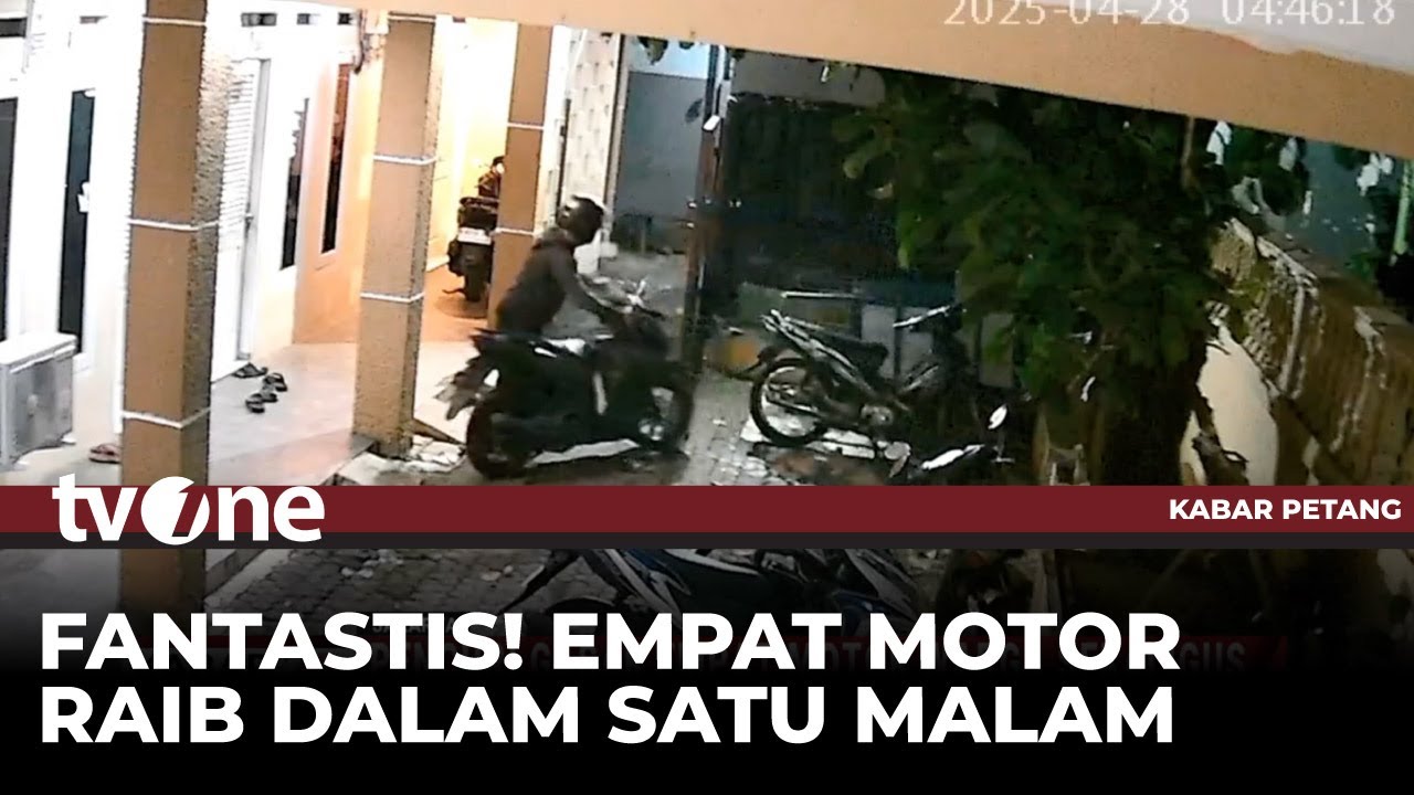 Tertangkap CCTV! Curanmor Berhasil Gasak Empat Motor di Ciracas | Kabar Petang tvOne