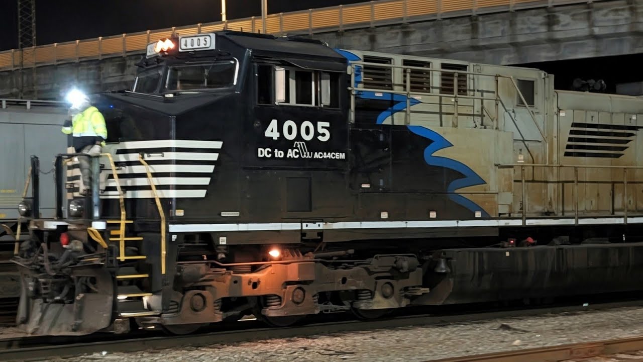 Awaiting NS4005 on our live rail cam trackside at the south end of the NS DeButts RR Yard. #railfans