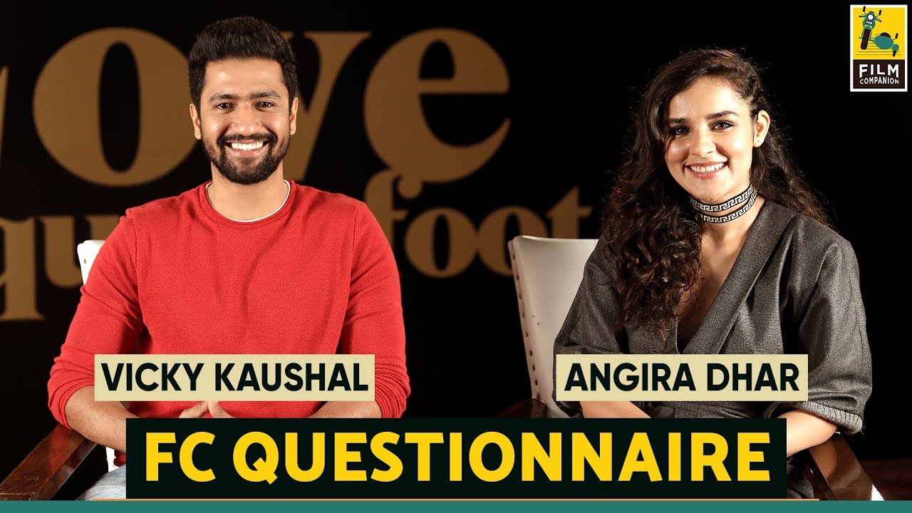 Vicky Kaushal and Angira Dhar I Film Companion Questionnaire | Love Per Square foot | Netflix