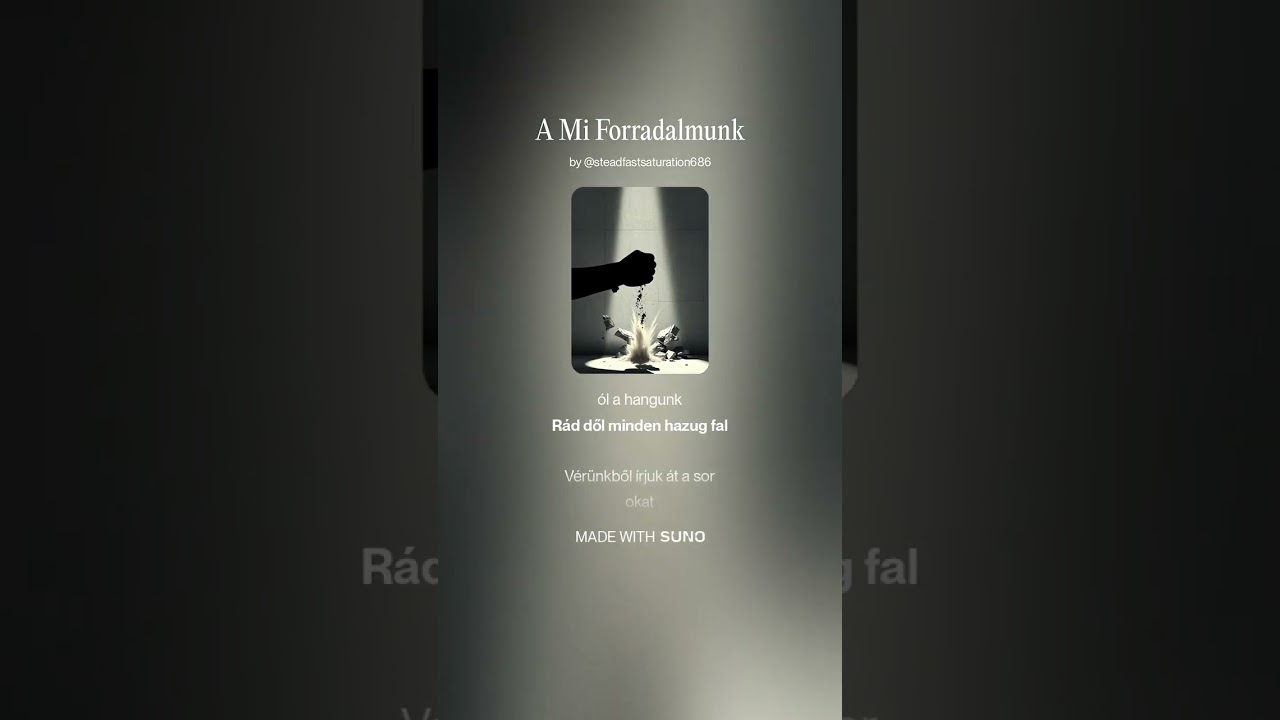 A mi forradalmunk