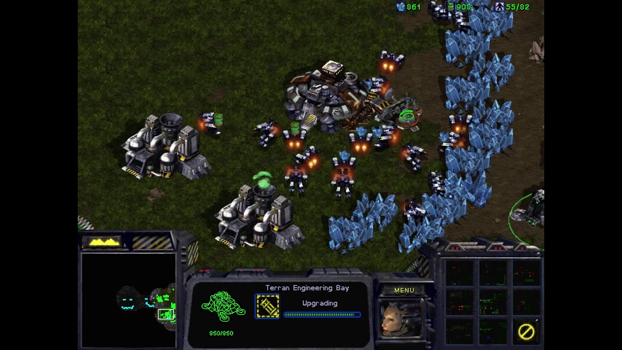 StarCraft: Brood War - 1v7 Melee: Terran vs. Zerg