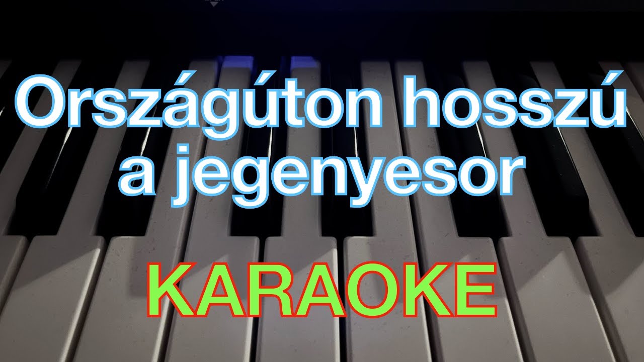 Országúton hosszú a jegenyesor (KARAOKE) - Roland BK-3