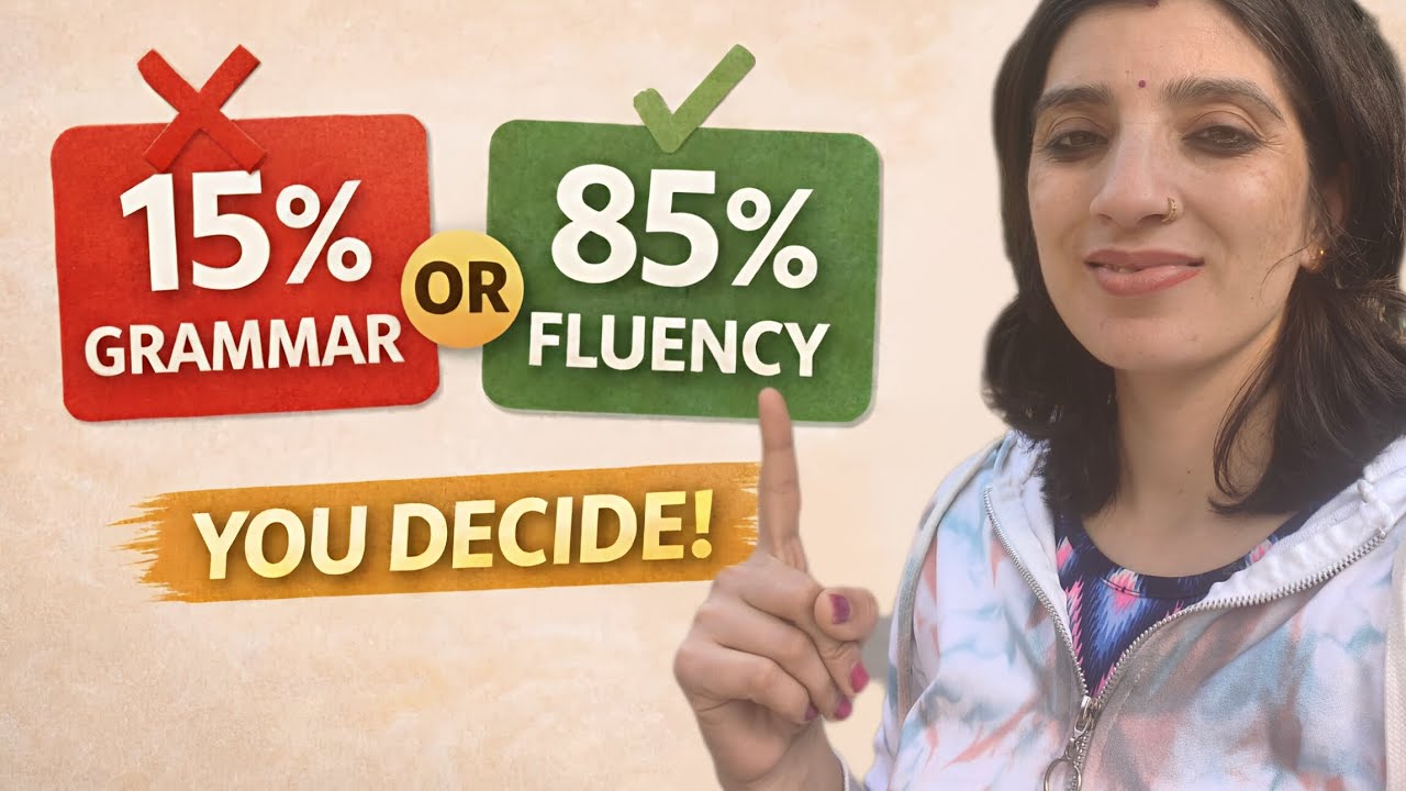 15% Grammar, 85% Fluency | The Real Secret to Speaking English Confidently | Learn English with Indu