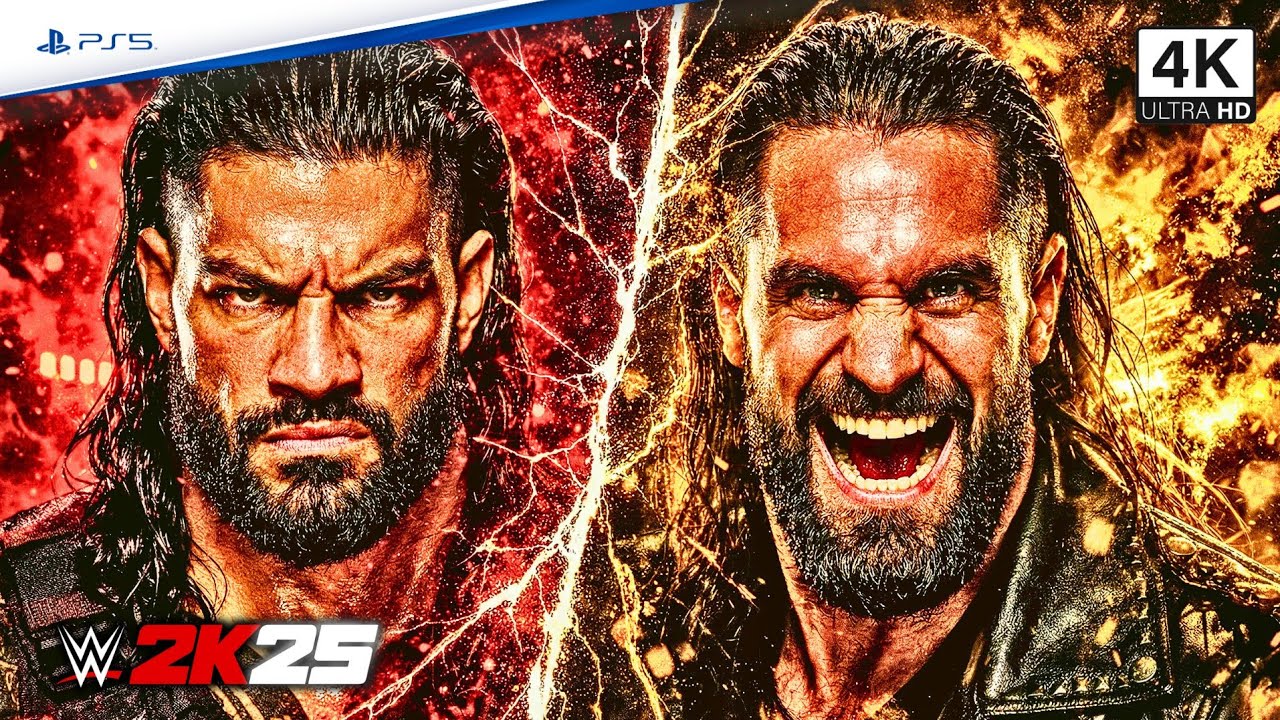 WWE 2K25 - Roman Reigns vs Seth Rollins - Brutal Full Match | PS5 [4K UHD]