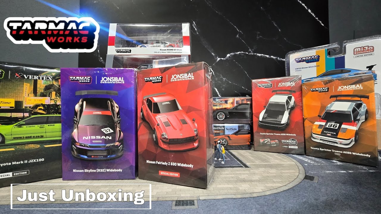 Jonsibal Nissan Skyline R32 Widebody | Fairlady Z S30 | Toyota AE86 | VERTEX トヨタ Mark II TarmacWorks