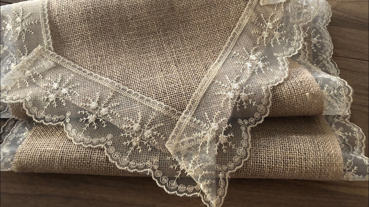 JÜT KUMAŞTAN RUNNER YAPIMI / ÇOK KOLAY ! #diy #jütip