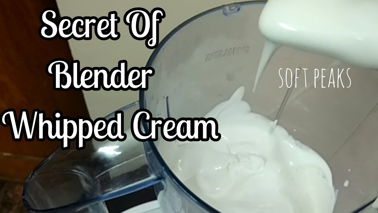 Blender Whipped Cream | How to make whipped cream in Mixie / Blender -TastyFood SimpleCookingChannel